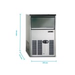 Παγομηχανή με σύστημα ψεκασμού & παγάκι Gourmet 31Kg SCE 30